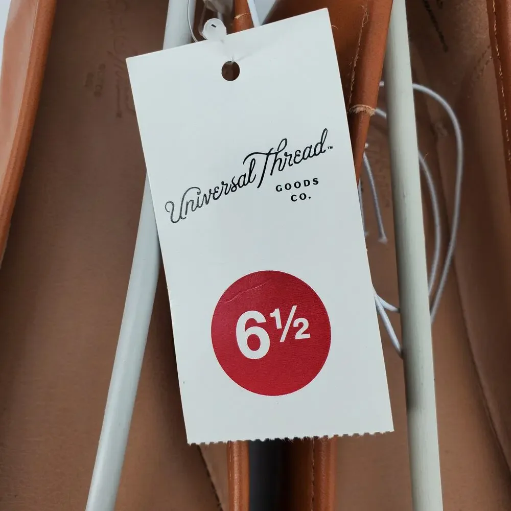 Universal Thread Ballet Flats‎ Everly Cognac Womens 6.5 New